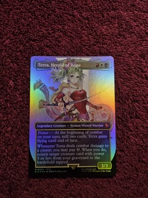 MTG Terra, Herald Of Hope 0204 Borderless Foil Final Fantasy  - Image 1 of 2