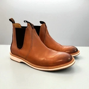 New Cole Haan Morris Chelsea Boots Men's 8.5 M Brown Leather Casual C33459 - Picture 1 of 16