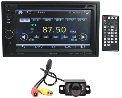 NESA NS-651N 6.5" Car Monitor DVD Player Bluetooth/GPS/Android PhoneLink+Camera - Image 1 of 4