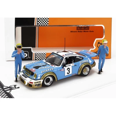 PORSCHE 911 SC 3.0L GITANES N.3 WINNER RALLY MONTE CARLO 1978 WITH FIGURE NICOLA - Immagine 1 di 4