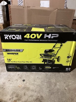 RYOBI 40V Brushless 16 in. Front Tine Tiller with Battery & Charger RY40730 NEW! - Image 1 of 4