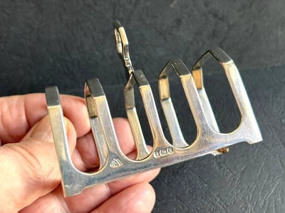 ***** Estante para tostadas de plata de ley con sello ADIE BROS ***** 50 g Foto 1 de 4