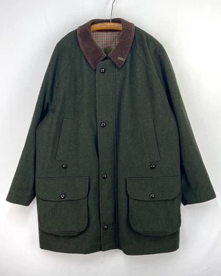 Barbour Loden Coat Mens C48 Green Wool Tweed Shooting Hunting Field Jacket - Image 1 of 4