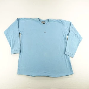 Vintage Jordan Shirt Mens XL Light Blue Two 3 Basketball Air Jumpman Y2K Tee ^ - Picture 1 of 14