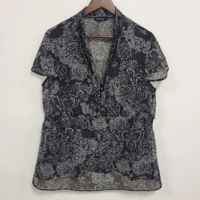 Daisy Fuentes Womens Y2K Fairy Grunge Babydoll Top Size 1X Whimsigoth Sheer - Image 1 of 4