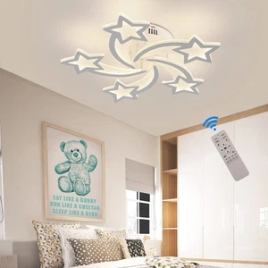 Modern Dimmable LED Ceiling Light, 25.6" Star Modern Ceiling Lamp LED Chandel... - Picture 1 of 9