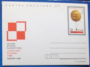 Postal de Polonia #764 EXPOSICIÓN FILATÉLICA NACIONAL 1980. - Imagen 1 de 1