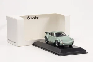 1:43 Porsche 911 930 Turbo 3.0 1975 Silvergreen Diamond Diecast Musée Map - Picture 1 of 4