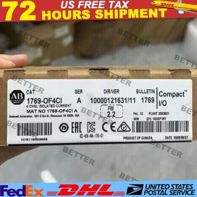Allen-Bradley 1769-OF4CI CompactLogix 4 Pt A/O Current Module US Free Tax - Image 1 of 4