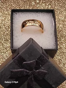 Real 14k Gold Band 6mm Ring - Picture 1 of 4