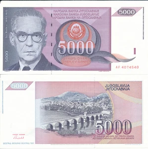 Yugoslavia / Jugoslawien - 5000 Dinara 1991 UNC - Pick 111 - Picture 1 of 1