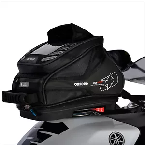 Oxford Q4R Motorcycle Tank Bag Lifetime Quick Release Motorbike Luggage Black - Picture 1 of 6