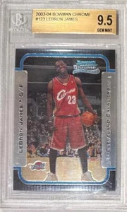 2003-04 Lebron James Bowman cromo RC... BGS 9,5 gema como nueva con cuádruple 9,5 subs - Imagen 1 de 2