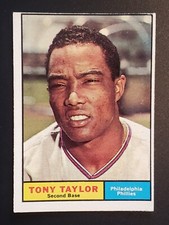 Set Break 1961 Topps Baseball Vintage EX #411 Tony Taylor Philadelphia Phillies
