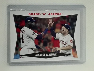 Yordan Alvarez Jose Altuve 2020 Topps Archives 1960 Topps Combos Houston Astros - Image 1 of 2