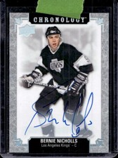 2018-19 Upper Deck Chronology Bernie Nicholls Franchise History Auto #FH-LA-BN