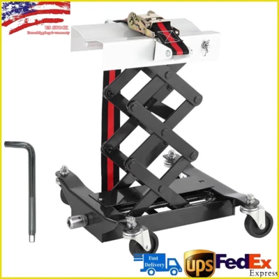 450Lbs Transmission Jack w/ Safety Straps 7-23'' Lift Range Repair Lifting Jack Foto 1 de 4