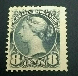 KAPPYSSTAMPS CANADA #44 1893 8c VIOLET BLACK UNUSED NO GUM GS0936 - Picture 1 of 2