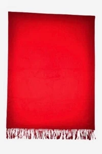 Dunhill Scarlet Cashmere Stole Scarf Embroidered Logo Brand New - Picture 1 of 4