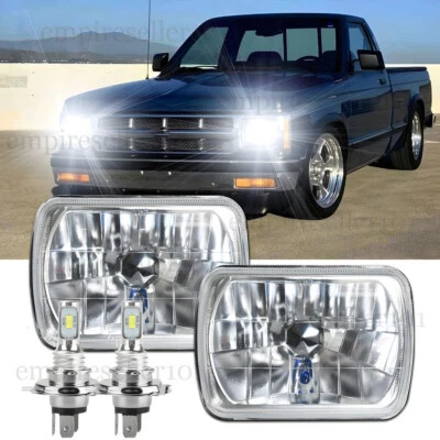 Par de faros LED 7X6""/5X7"" haz alto/bajo para 82-93 Chevy S10 Blazer GMC S15 Foto 1 de 4