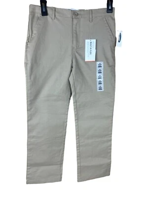 Old Navy HUSKY Straight Built-In-Flex Boy's Size 10 NWT Khaki Pants - Image 1 of 4