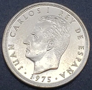 ◇Neuwertig SF◇1975 (76)-50 Peseten, Spanien, Juan Carlos I., UNC. Proof, 400K Auflage! - Bild 1 von 9