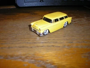 1/64 Maisto 1955 '55 Chevy Bel Air Nomad Pro Street Real Rider Yellow Free SHIP - Picture 1 of 4