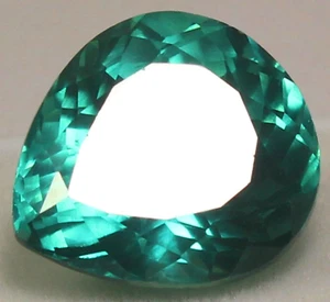Natural 16,80 quilates Montana multicolor zafiro pera certificado piedra prec... - Imagen 1 de 6