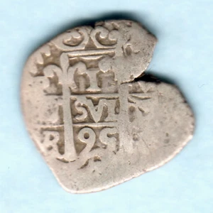 Bolivia. (16)95 Charles 11 - cob 1 Real..  3.07 grams..  Fine - Picture 1 of 2