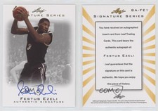 2012 Leaf Signature Series Festus Ezeli #BA-FE1 Rookie Auto RC