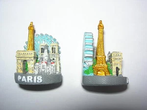 MAGNET PARIS FRANCE LA TOUR EIFFEL TOWER PARIS PARIGHI MONUMENTS SOUVENIRS ARC - Picture 1 of 1