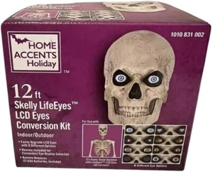 Home Accents Halloween 12 ft. Skeleton Skelly LifeEyes LCD Eyes Conversion Kit - Picture 1 of 15