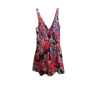 Maxine of Hollywood Multicolor Floral Modest Swimdress Bathing Suit Size 16 - Picture 1 of 5