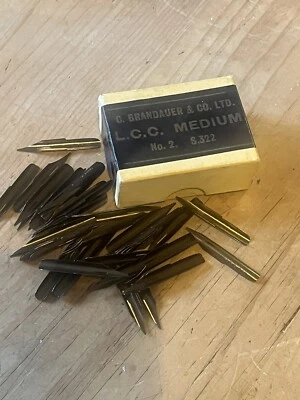 Vintage C. Brandauer & Co. Ltd. Circular Pointed Pen nibs, No.2 S.322 48 Nibs - Image 1 of 4