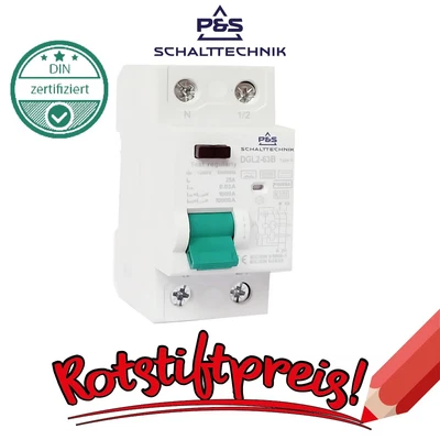 P&S SCHALTTECHNIK FI Typ B allstromsensitiv FI Typ B Fehlerstromschutzschalter RCD Typ B 2P - 4P