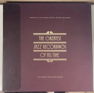 Boxset no 9 Franklin Mint The Greatest Jazz Recordings Of All Time x4 Red Vinyl - Picture 1 of 11