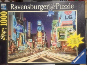 Ravensburger Star Line Times Square NYC 1000PC Puzzle Complete GLOWS IN DARK - Picture 1 of 5