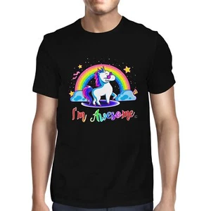 Linda camiseta 1Tee para hombre I'm Awesome, unicornio - Imagen 1 de 18