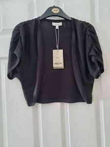 Monsoon Shrug Cardigan Size Small 8 10 Black Sparkly Womens BNWT New With tags - Picture 1 of 8