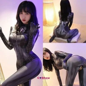 Spiderman Cosplay Overall Kostüm Damen Zentai Body Anzug Comicon Halloween - Bild 1 von 9