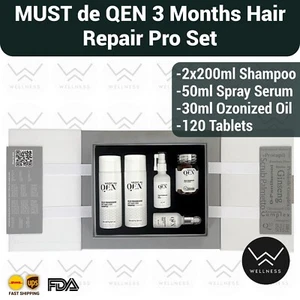 MUST de QEN 3Month Anti Hair Loss Pro Set (Hair Repair Performance Series) - Picture 1 of 2