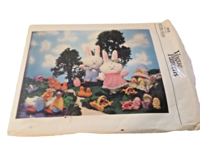 Vogue Patterns #1613 Uncut Easter Toys Chick Bunnies Basket Eggs Goose - Image 1 of 4