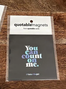 Quotable Magnet YOU CAN COUNT ON ME Fridge Magnet Valentines Day Gift SHIPS FREE - Picture 1 of 2