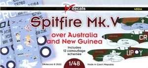 DK Decals 1/48 SUPERMARINE SPITFIRE Mk.V over AUSTRALIA & NEW GUINEA - Picture 1 of 4