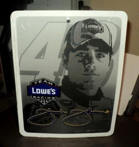 MOTORSPORTS Jimmie Johnson Metal Sign: BRAND NEW SEALED: 8 1/2" x 11": NASCAR - Picture 1 of 4