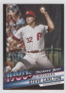 2020 Topps Decades Best Series 2 Pitchers Black /299 Steve Carlton #DB-62 HOF