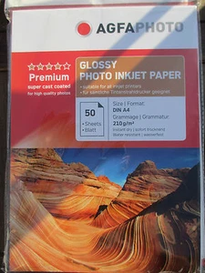 Agfa Photo Foto-Glanzpapier A4 / 50 Blatt sheet / 210g Glossy Paper AP21050A4 n - Bild 1 von 12