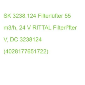 SK 3238.124 Filterlüfter 55 m3/h, 24 V RITTAL Filterl³fter V, DC 3238124 (402817 - Bild 1 von 2