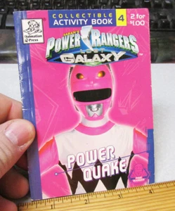Unused NEW 1999 Power Rangers Lost Galaxy Activity book Power Quake, pink ranger - Picture 1 of 3