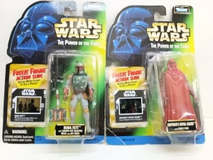 Lotto Boba Fett & Emperors Royal Guard Star Wars Power of The Force con cornice congelata - Foto 1 di 21